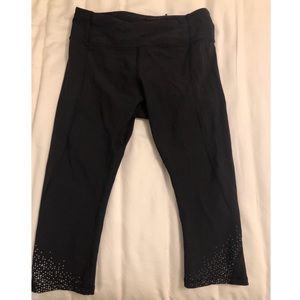 Cropped Lulu Lemon Black Leggings